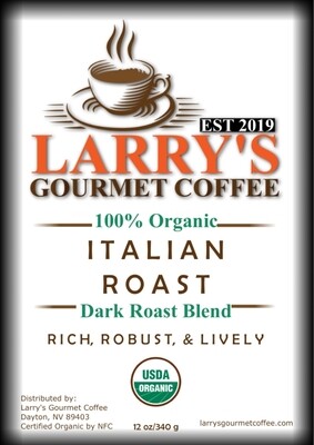 Larry's Gourmet Coffee - Italian Dark Roast (12oz bag)