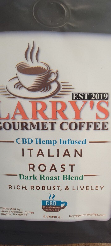 CBDHemp-Infused Gourmet Coffee - Italian Dark Roast (12oz)