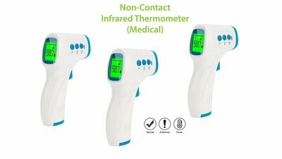 Non-Contact Thermometer, Medical (3 Pk.)
