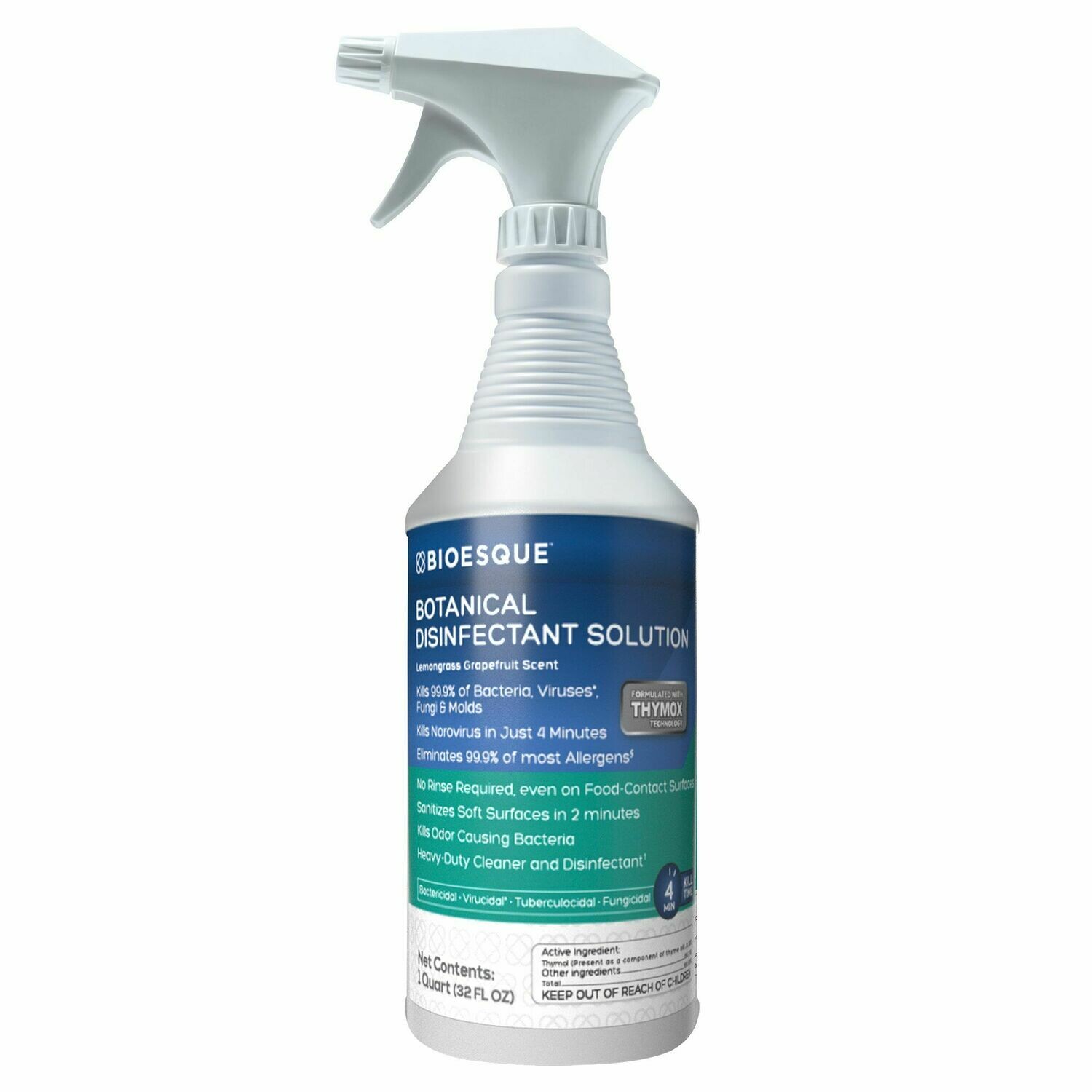 BIOESQUE Botanical Disinfectant Solution - 32 oz. Bottle with Trigger Sprayer