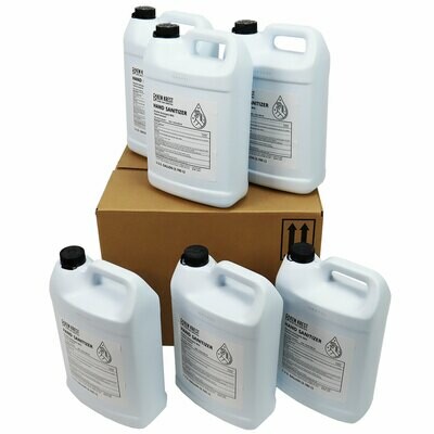 Hand Sanitizer - 1 Gal. Re-Fill F-Style Container - Cases of 6 Gallons
