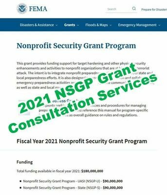 2021 NSGP Grant Consultation Services