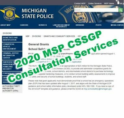 2020 MSP CSSGP Grant Consultation Services