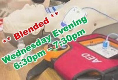 Sept. 8th, 2021 (Wednesday) 6:30pm-7:30pm CPR Class