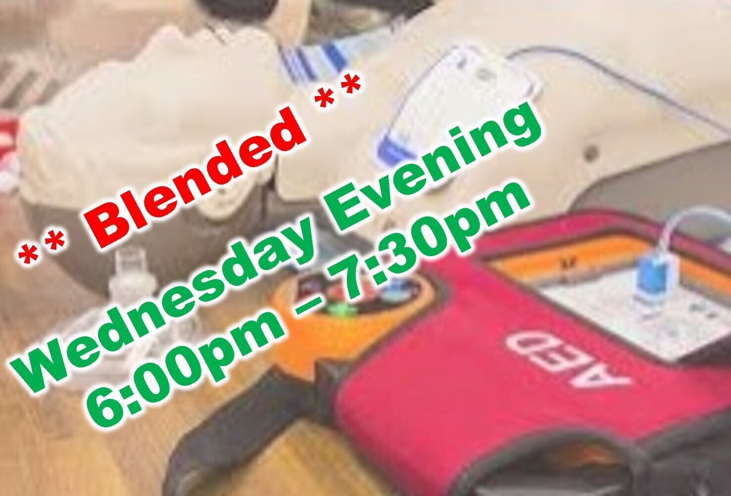Mar. 16th, 2022 (Wednesday) 6:00pm-7:30pm CPR Class