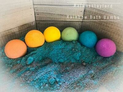 Bath Bomb | Rainbow Set | Set of 6