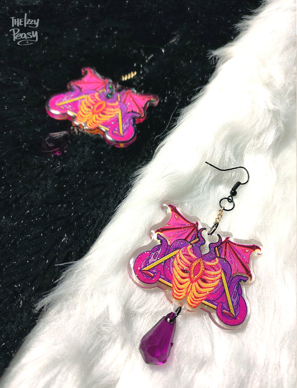 Demonic Whispers - Acrylic Earrings