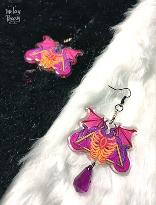 Demonic Whispers - Acrylic Earrings