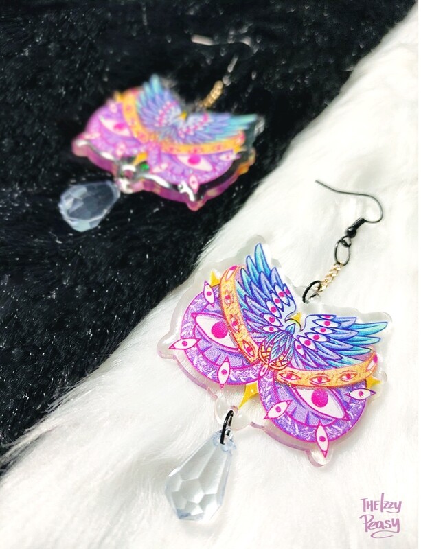 Angelic Conscience - Acrylic Earrings