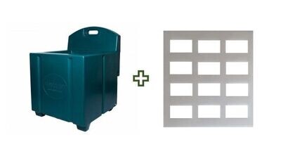 Green Haycube & Trickle Feeder Grill - Large Hole