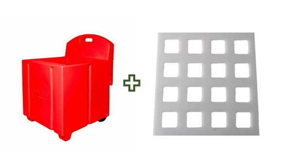 Red Haycube & Trickle Feeder Grill - Medium Hole