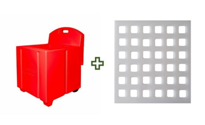 Red Haycube & Trickle Feeder Grill - Small Hole