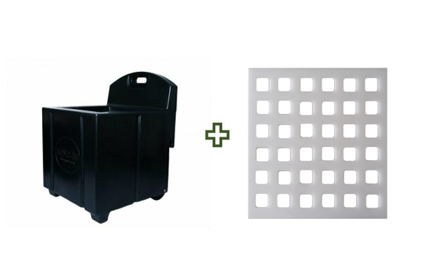 Black Haycube & Trickle Feeder Grill - Small Hole