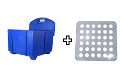 Royal Blue Haycube Mini & Trickle Feeder Grill - Small Hole