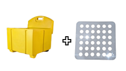 Yellow Haycube Mini & Trickle Feeder Grill - Small Hole