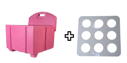 **New!** Pink Haycube Mini & Trickle Feeder Grill - Large Hole