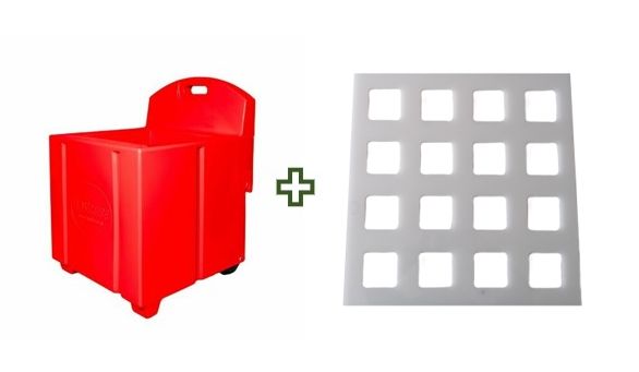 Red Haycube & Trickle Feeder Grill - Medium Hole