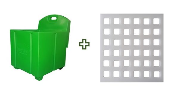 Lime Green & Trickle Feeder Grill - Small Hole