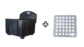 Black Haycube Mini & Trickle Feeder Grill - Small Hole