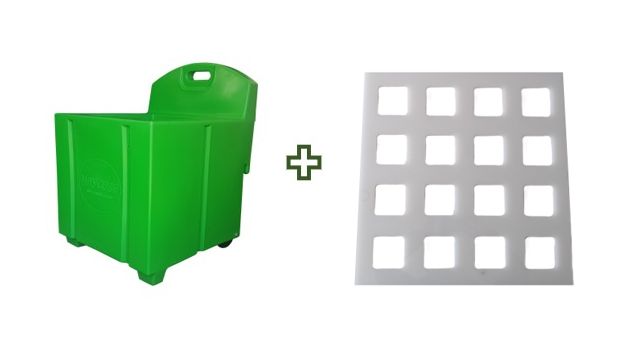 Lime Green & Trickle Feeder Grill - Medium Hole