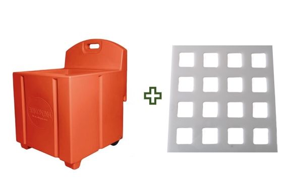 Orange Haycube & Trickle Feeder Grill - Medium Hole