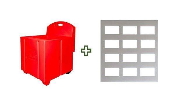 Red Haycube & Trickle Feeder Grill - Large Hole Red Haycube & Trickle Feeder Grill - Large Hole