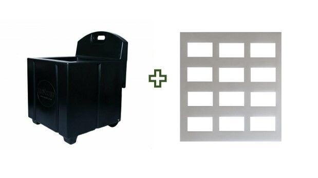 Black Haycube & Trickle Feeder Grill - Large Hole