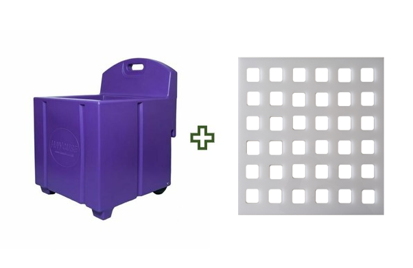 Purple Haycube & Trickle Feeder Grill -Small Hole Purple Haycube & Trickle Feeder Grill -Small Hole