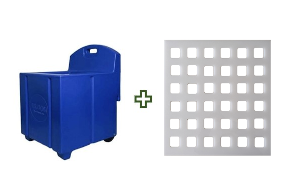 Royal Blue Haycube & Trickle Feeder Grill - Small Hole Royal Blue Haycube & Trickle Feeder Grill - Small Hole
