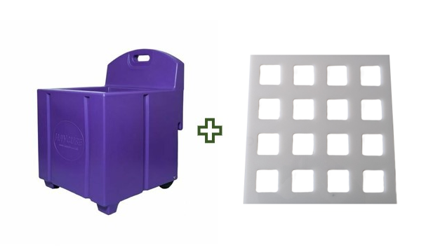 Purple Haycube & Trickle Feeder Grill - Medium Hole Purple Haycube & Trickle Feeder Grill - Medium Hole