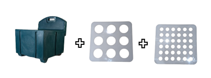 Green Haycube Mini & Trickle Feeder Grill - Small & Large Hole Multi-Pack Green Haycube Mini & Trickle Feeder Grill - Small & Large Hole Multi-Pack