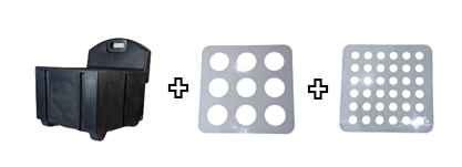 Black Haycube Mini & Trickle Feeder Grill - Small & Large Hole Multi-Pack Black Haycube Mini & Trickle Feeder Grill - Small & Large Hole Multi-Pack