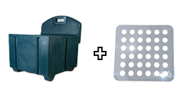 Green Haycube Mini & Trickle Feeder Grill - Small Hole