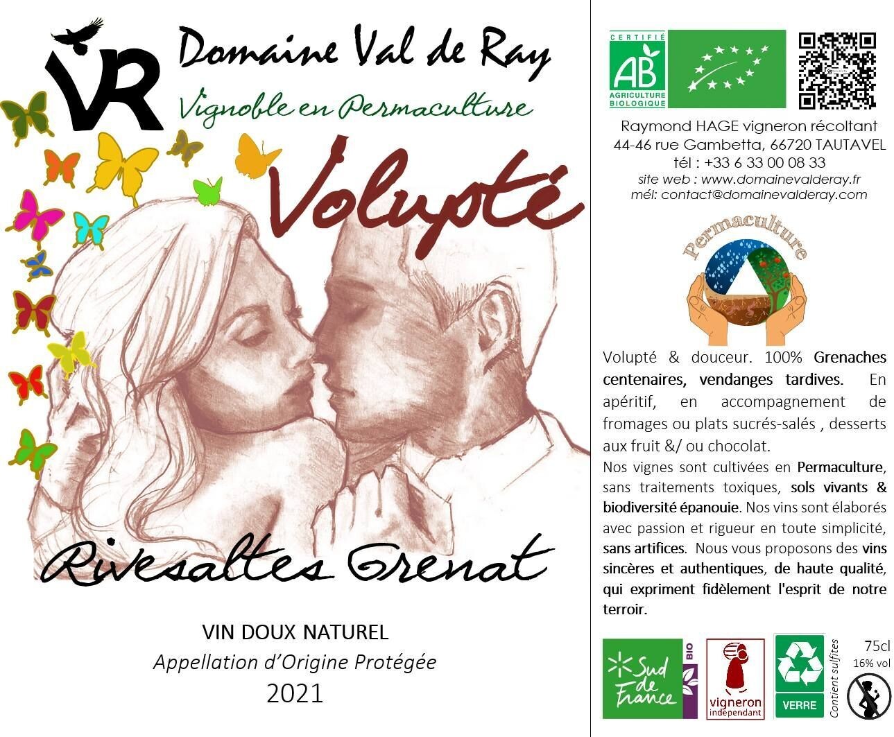 VOLUPTÉ  (prix au carton de 6 X 75cl)