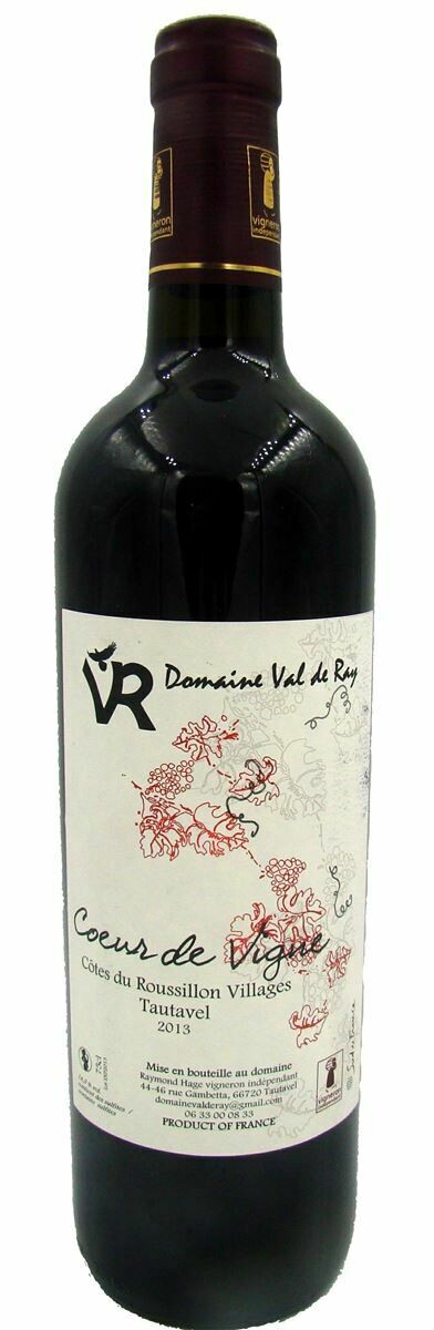 CŒUR DE VIGNES cru 2013 (Prix dégressif par carton)