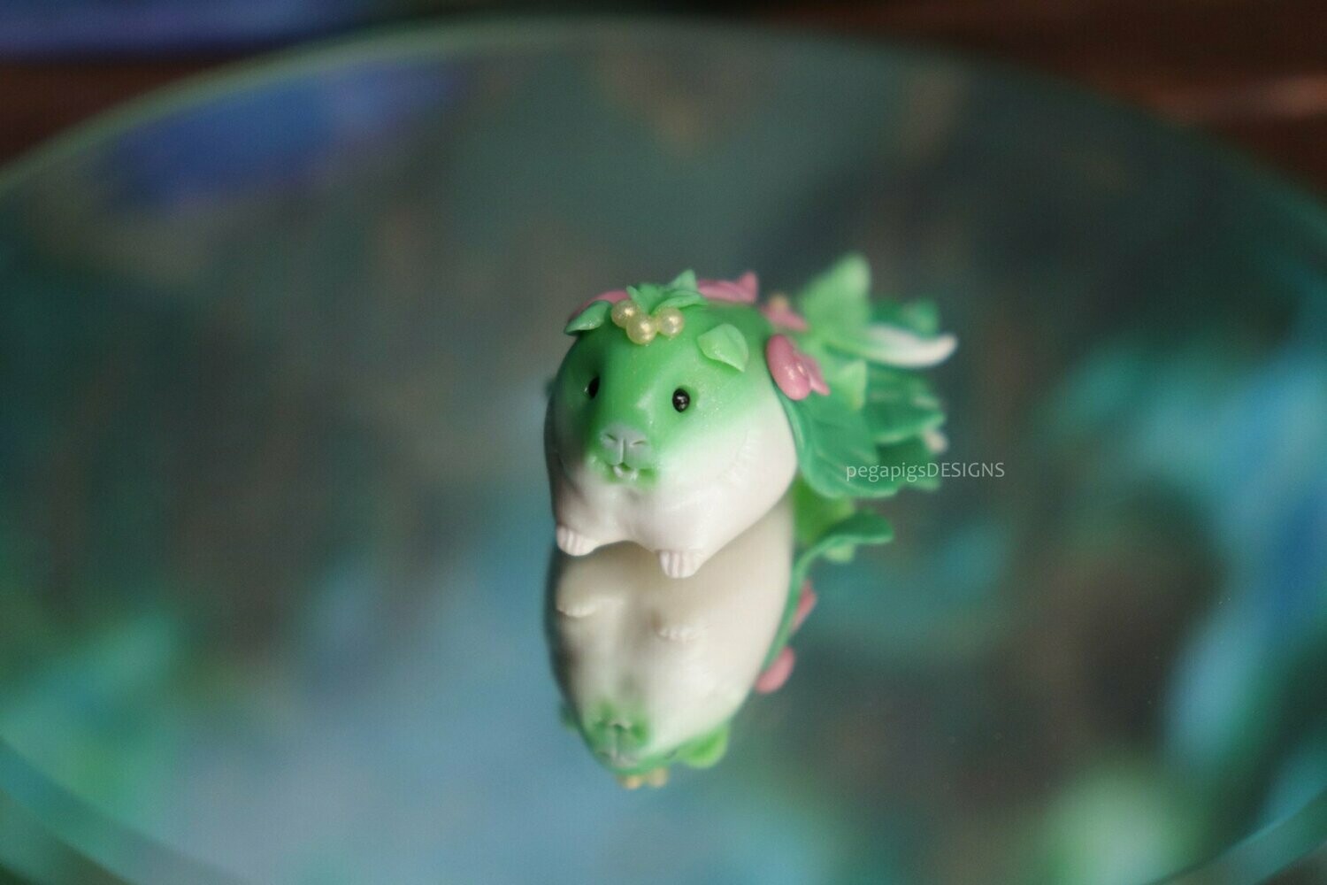 Mermapig green/white/pink