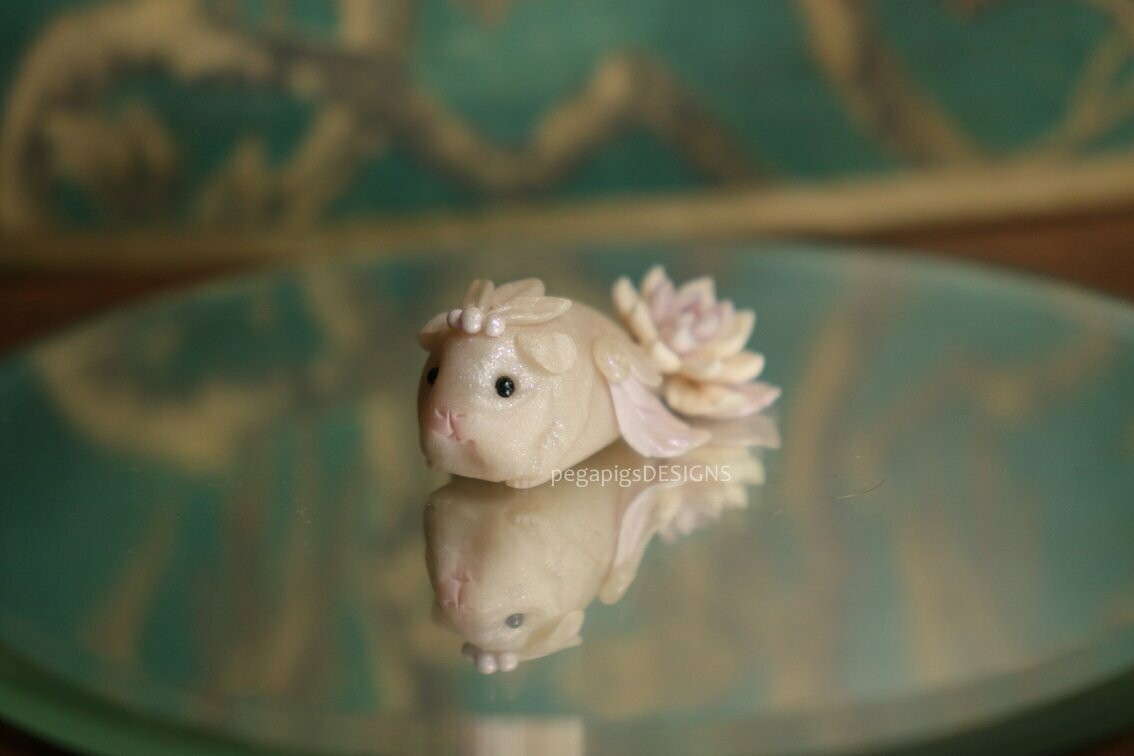 Mermapig "Lilac-White Succulent"