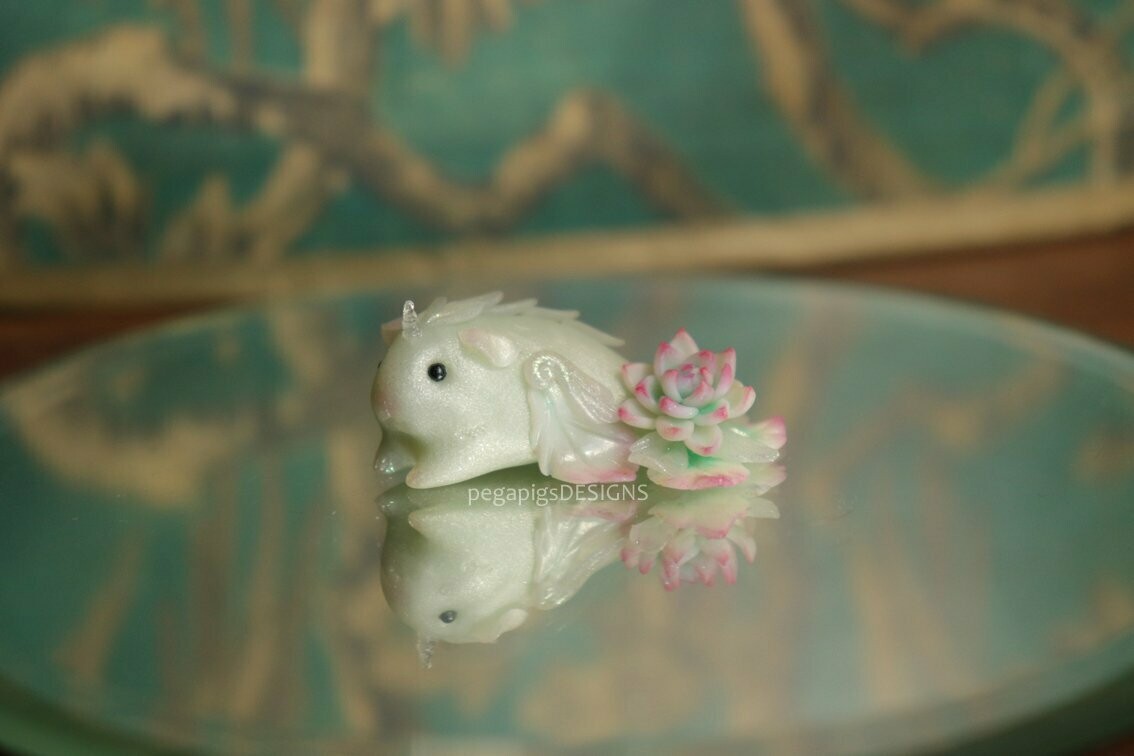 Mermapig "Icy Blue Succulent"