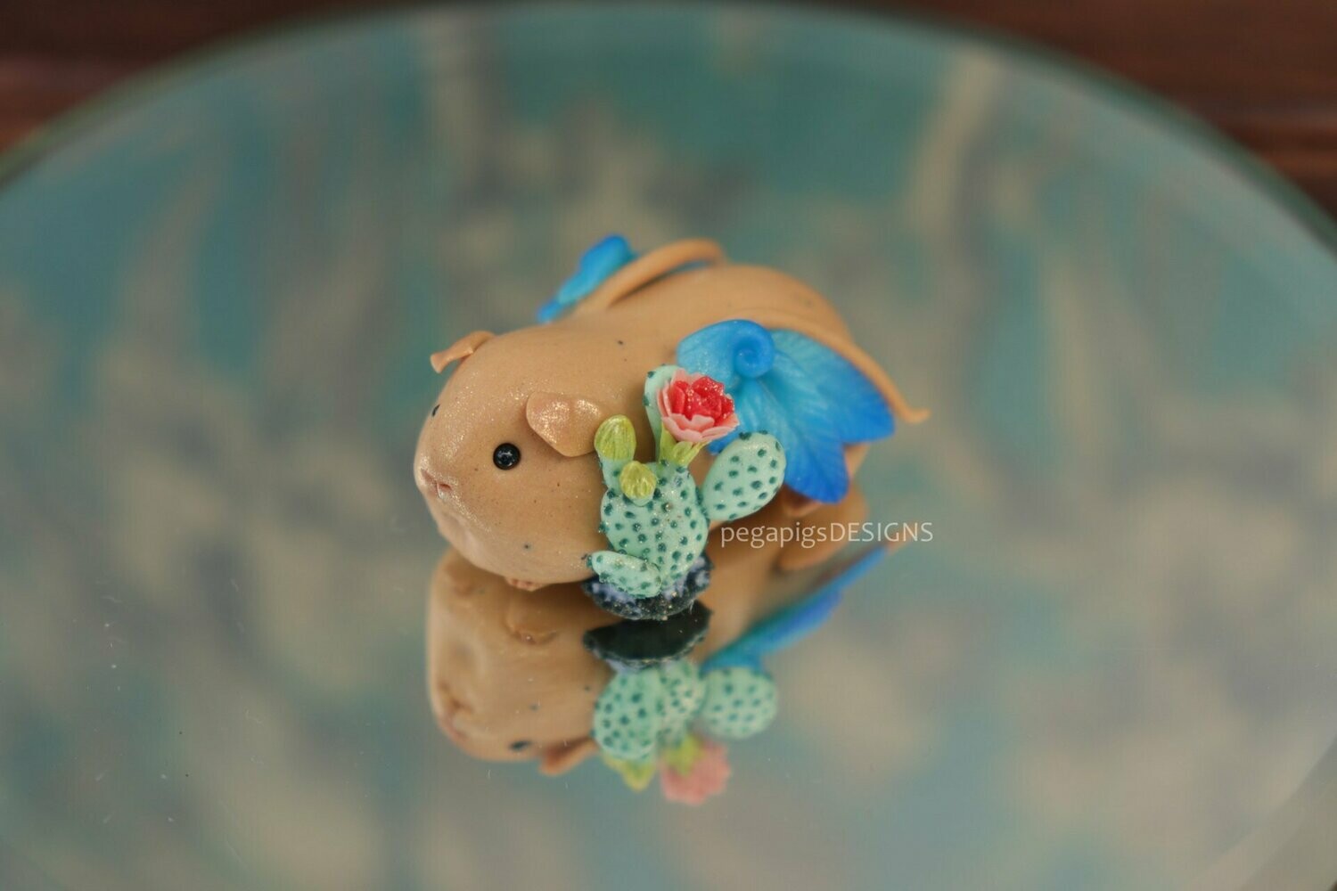 Sand Pegapiggy "Blue & Cactus"