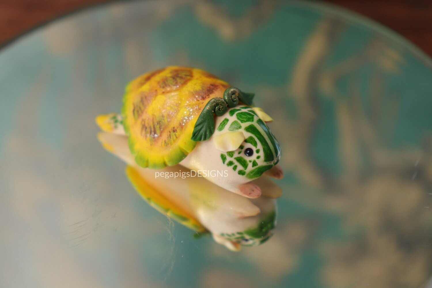 Guinea Turtle - Yellow Green