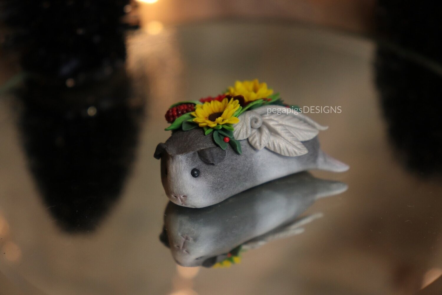 Crested pegapiggy - sunflowers & corn