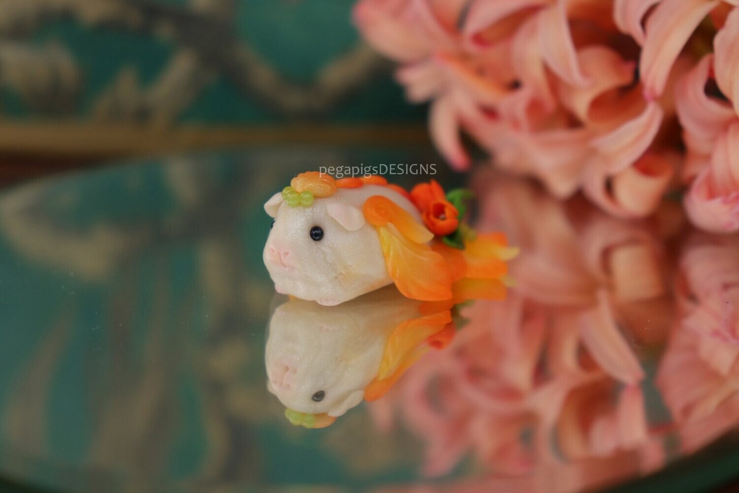 Pearl Mermapig - Orange Tulip