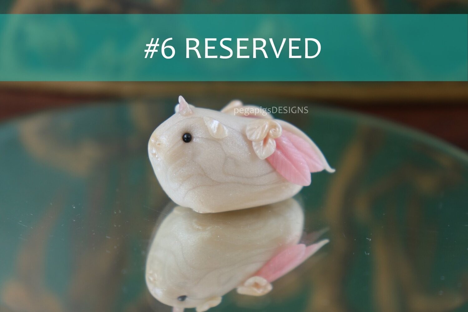 !RESERVED! Pearl Unicorn Pegapiggy - Pink