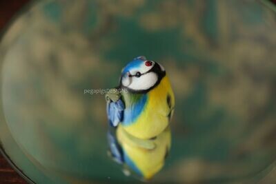 Bluetit Pegapiggy With Ladybug