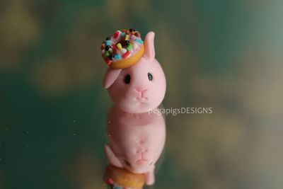 Pink Marshmallow WeeBun - Strawberry Rainbow Donut