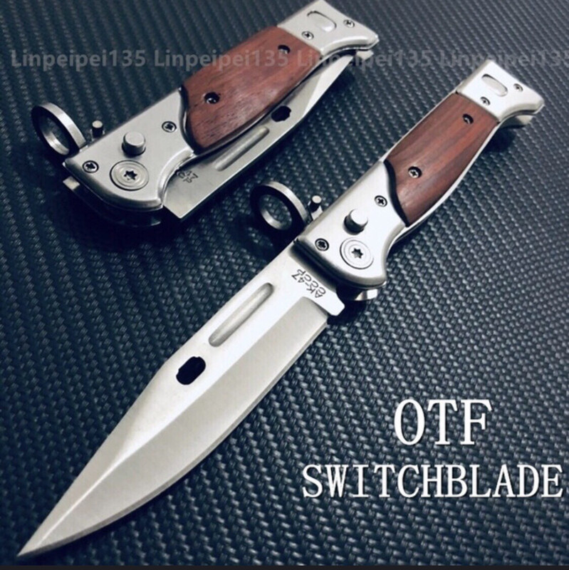 Military OTF Spring Assisted Open Knife Tactical Rescue Pocket