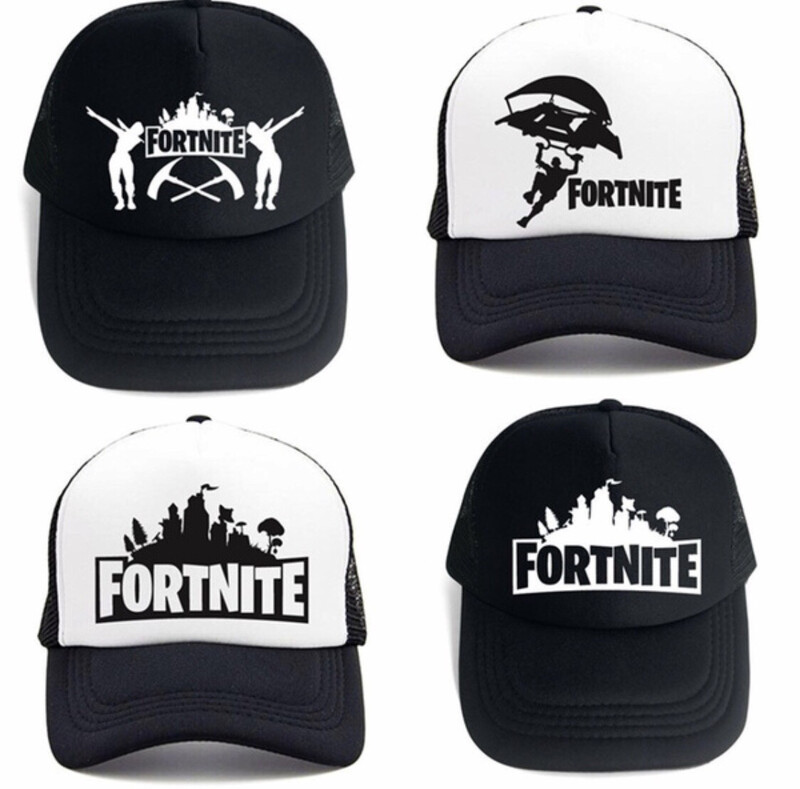 Fortnite Baseball Caps Letter Print Men Women Summer Mesh Cap