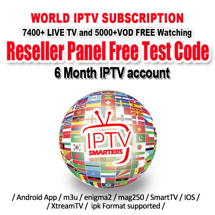 6 MONTH IPTV Subscription with 6000+Channels abonnement IPTV Europe For M3U Mag Android tv box Smart TV