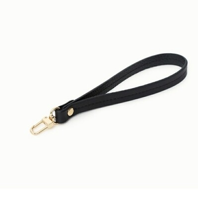 Leather Stitched Hand Strap _ Black