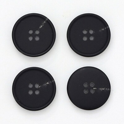 Modern Line Buttons 18mm _ Black
